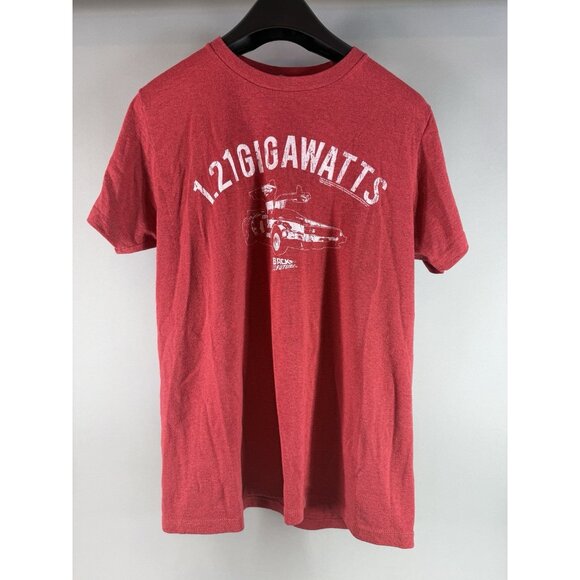 Back to The Future, 1.21 Gigawatts Men's T-Shirt, Red, Size L - Picture 1 of 11